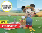 Mickey Mouse CLIPART, JPG -