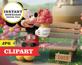 Mickey Mouse CLIPART, JPG -