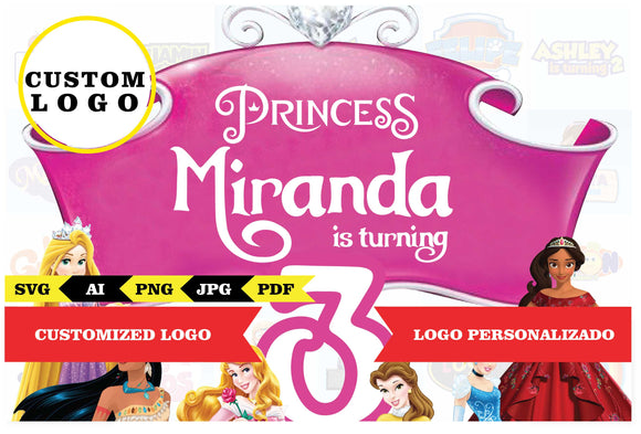 Disney princess, Personalized logo