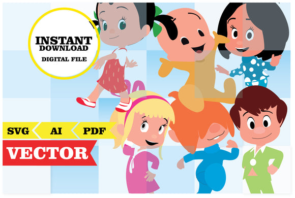 Cleo & Cuquin, images, clipart SVG, PDF, AI