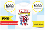 Spidey and his Amazing Friends, Personalized logo, T-shirt logo