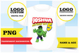 Hulk, Personalized logo, T-shirt logo