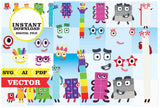 Numberblock, images clipart SVG, AI, PDF