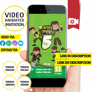 Ben 10, Animated video Invitation