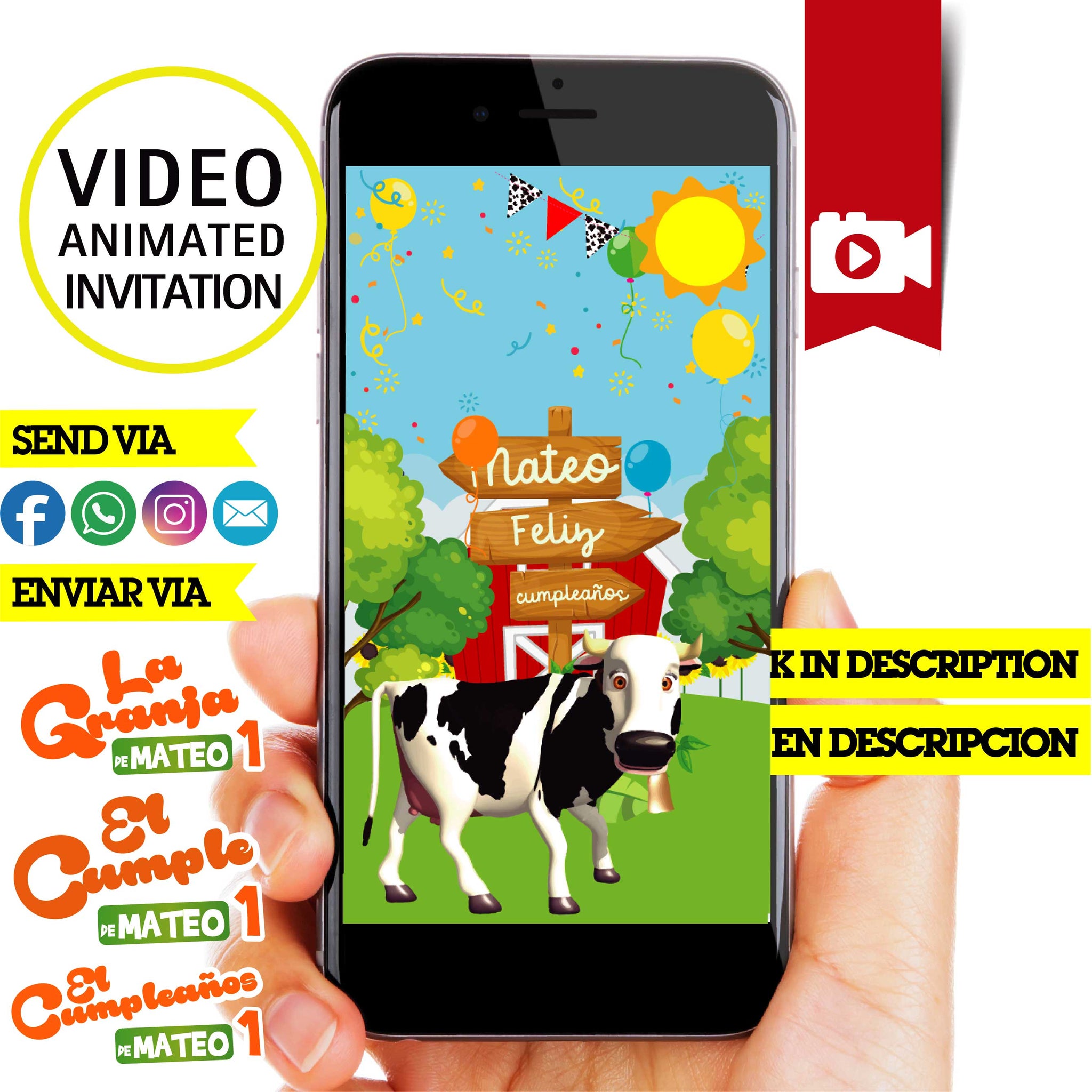 La granja de Zenón, Animated video Photo Invitation – Phigraphic