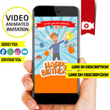 Blippi, Animated video Invitation