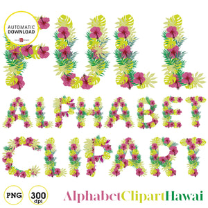 Hawaii alphabet