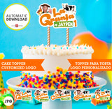 La granja de Zenón, topper personalizado para torta, logo personalizado con nombre y edad que cummple, archivo imprimible,