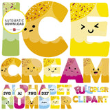 Ice cream, alphabet