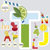 Fruits, alphabet