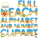 Beach alphabet