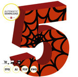 Spiderman alphabet, clipart 3d