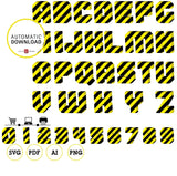 Construction alphabet, 2 alphabet clipart 3D