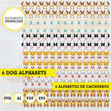 Puppy dogs alphabet
