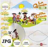 La granja de Zenón, bonete de la granja de Zenón con logo personalizado, Descarga Automática, SVG, PNG, material imprimible