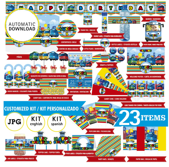 Tayo the Little Bus, Printable kit