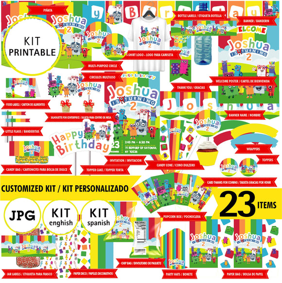 Numberblocks, kit printable