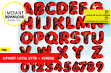 Ladybug Miraculous alphabet 3D