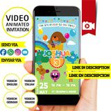 Hey Duggee, animated video invitation