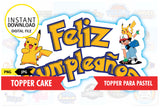 Pokemon, printable topper cake